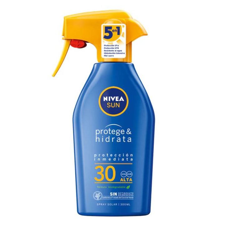 nivea sun protege&hidrata protector solar corporal sp30 pistola 300ml nivea sun protege&hidrata protector solar corporal sp30 pistola 300ml