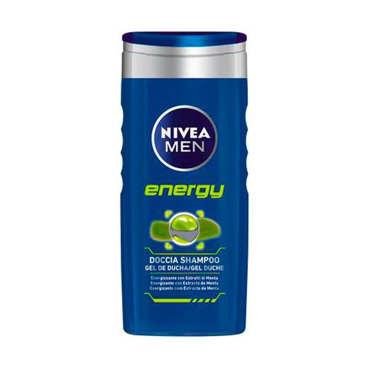 nivea men energy gel de ducha-champu 250ml