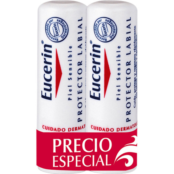 eucerin ph5 protector labial en barra spf15 duplo 2x4,8gr