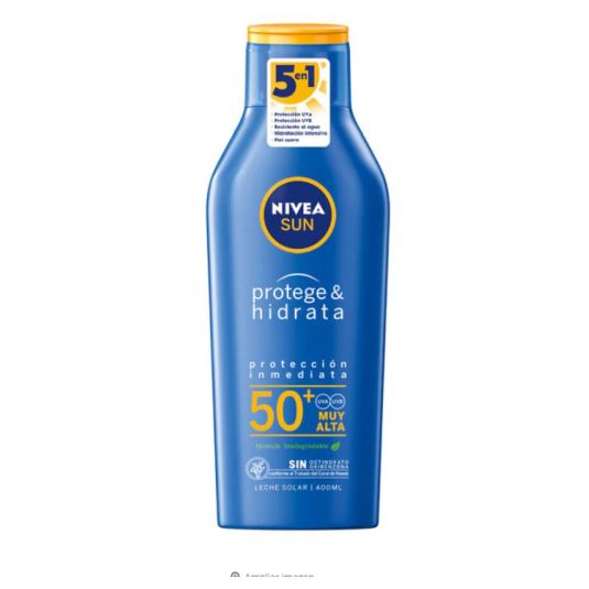 nivea sun protege & hidrata leche solar spf50+ 400ml