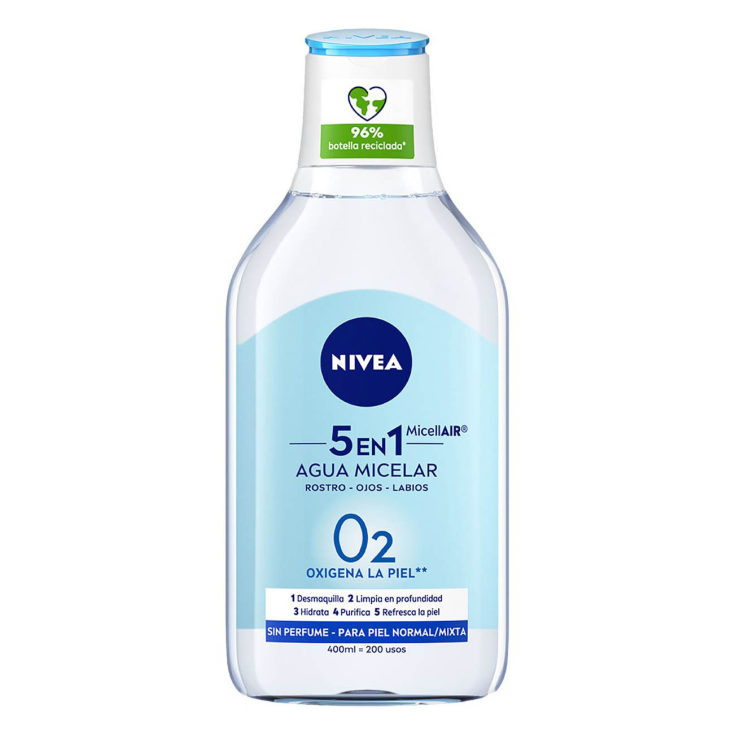 nivea micellair o2 agua micelar piel normal 400ml