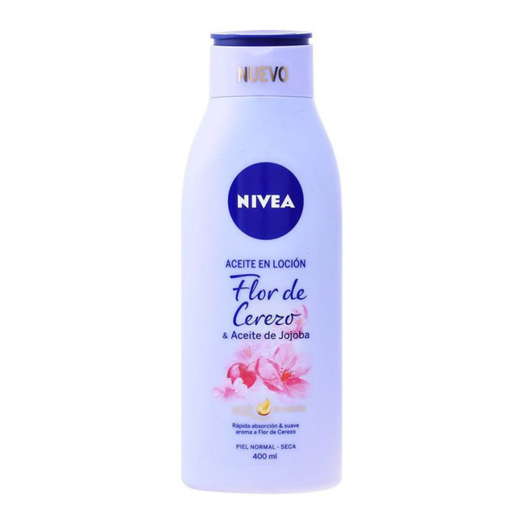 nivea aceite en locion flor de cerezo & aceite de jojoba 400ml