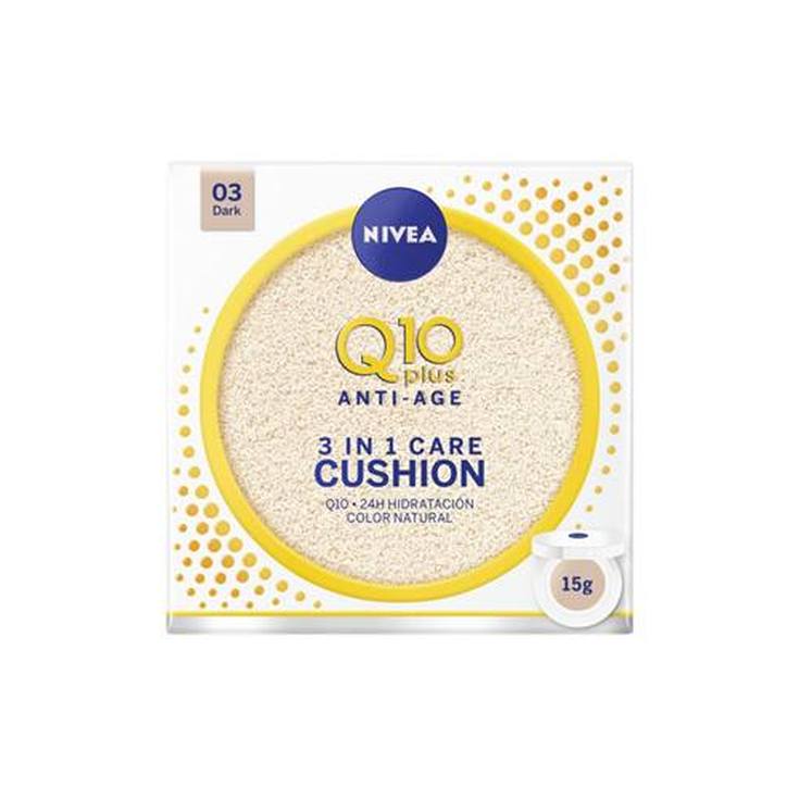 nivea q10 plus anti-age 3en1 cushion tono oscuro hidratacion con color nivea q10 plus anti-age 3en1 cushion tono oscuro hidratacion con color