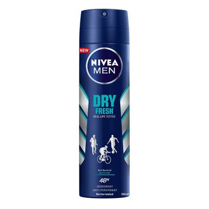 nivea men dry fresh desodorante spray 200ml nivea men dry fresh desodorante spray 200ml