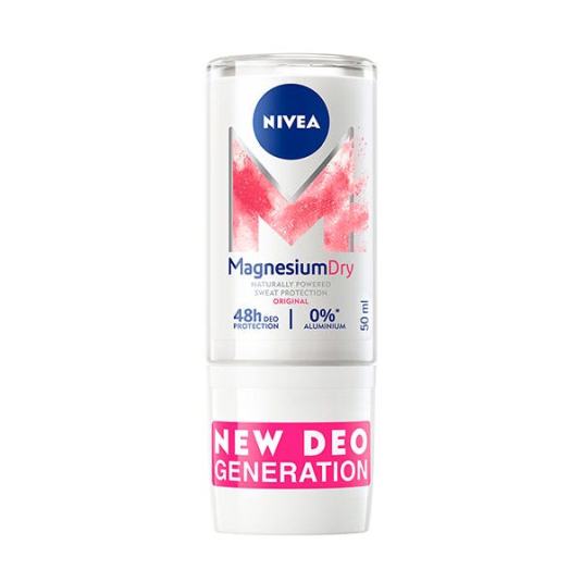 nivea magnesium dry original sin aluminio roll-on 50ml 48 horas