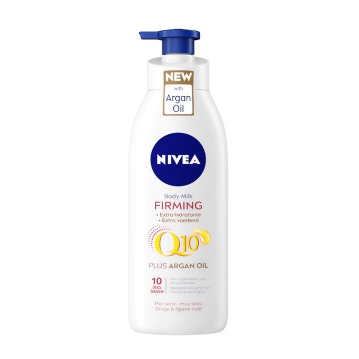 nivea firming q10 locion corporal hidratante con aceite de argan