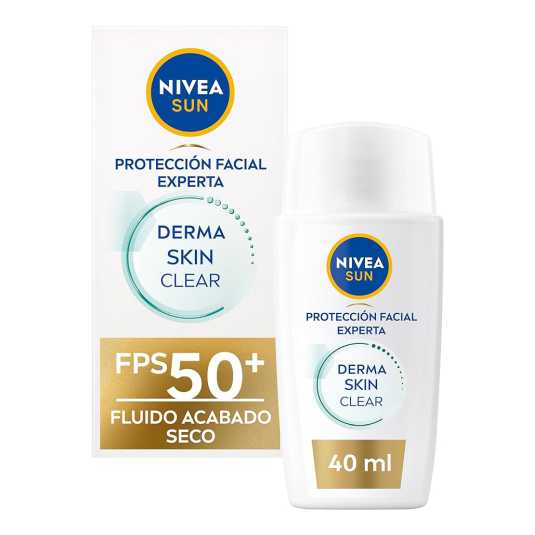 nivea sun derma skin clear fluido solar facial fps 50+ 40ml