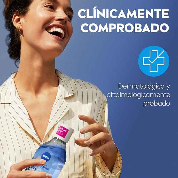 nivea agua micelar regeneradora rostro-ojos-labios 400ml