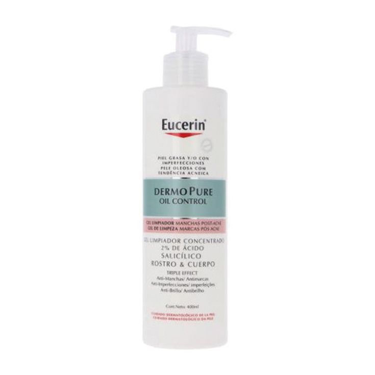 eucerin dermopure gel limpiador 400ml eucerin dermopure gel limpiador 400ml