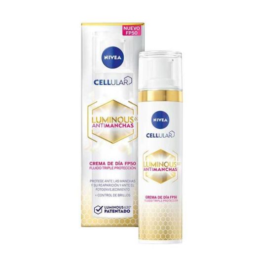 nivea luminous fluido antimanchas tono medio