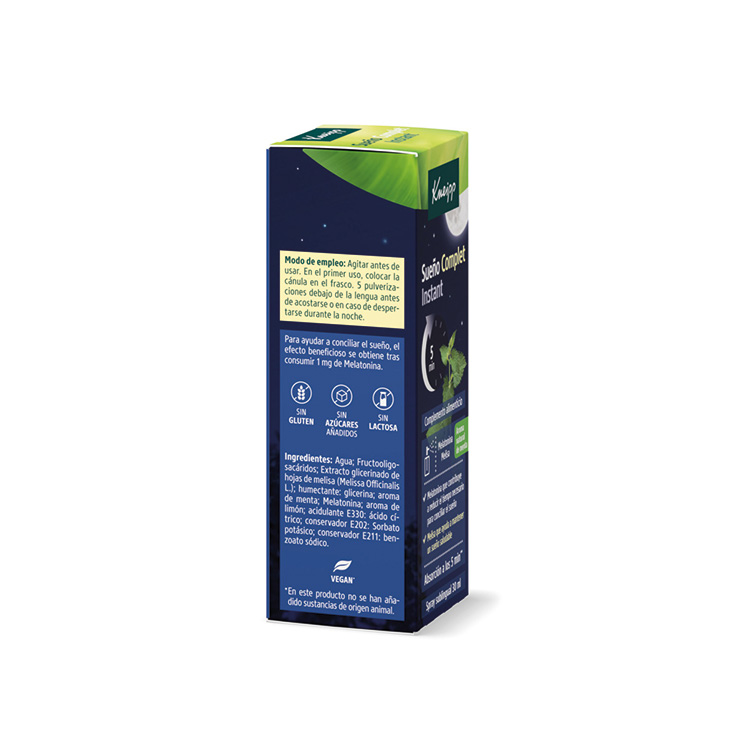 kneipp gummies sueño complet instant spray 30ml