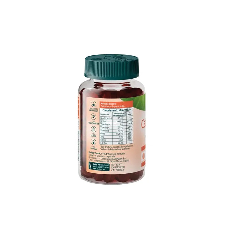 kneipp gummies cabello y uñas 60 unidades