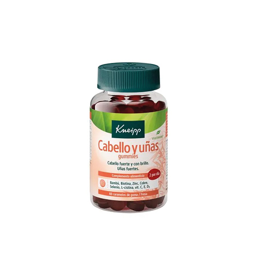 kneipp gummies cabello y uñas 60 unidades