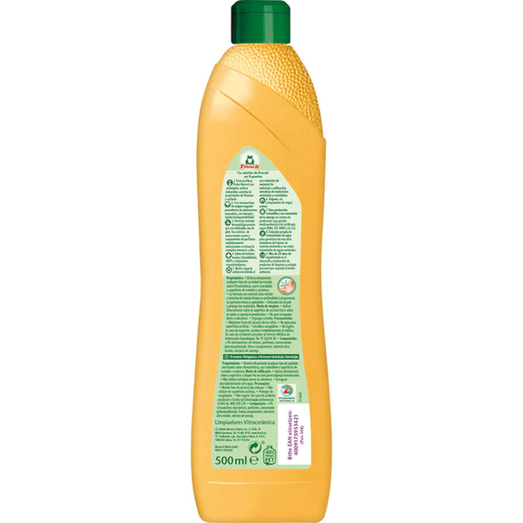 frosch crema naranja limpiador vitroceramicas 500ml