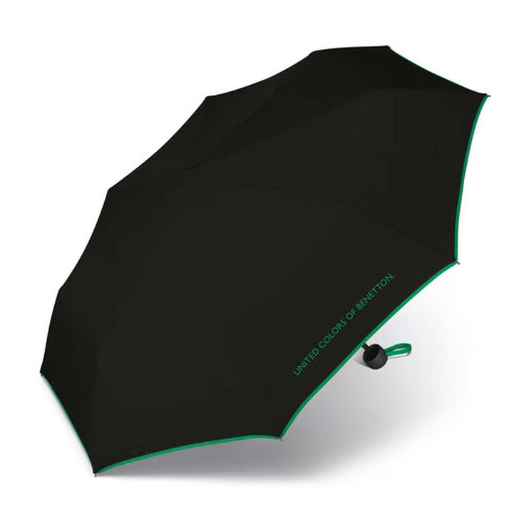paraguas benetton plegable manual negro 23cm