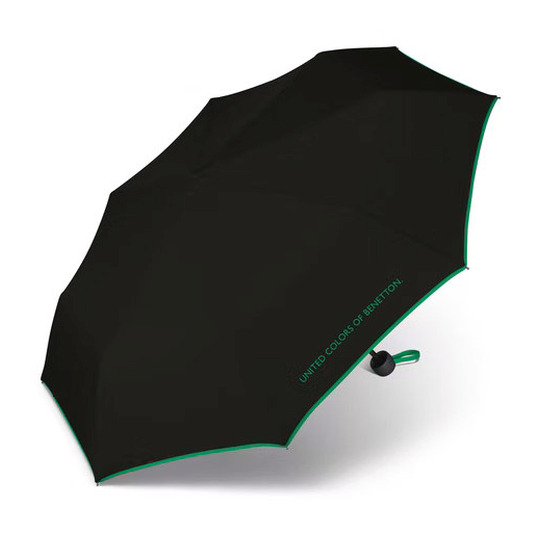 paraguas benetton plegable manual negro 23cm