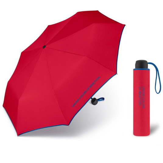 paraguas benetton super mini color rojo 23cm