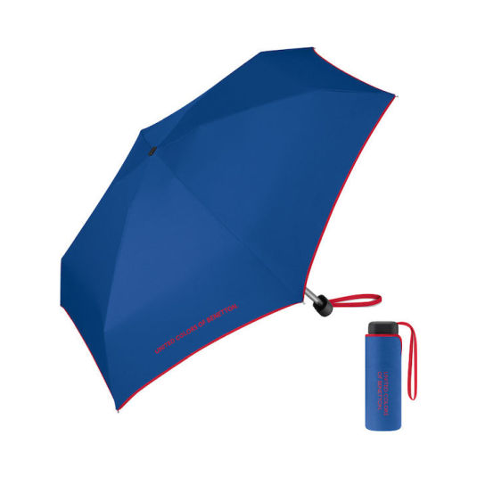 paraguas benetton ultra mini plano azul 17cm