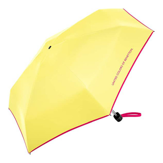 benetton ultra mini flat solid paraguas lemon verbena 18cm