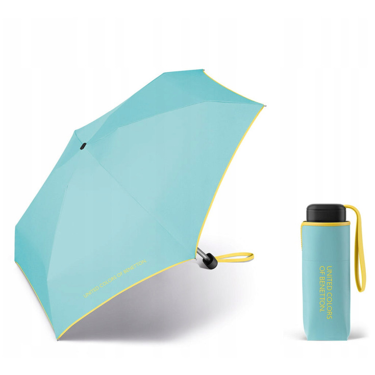 paraguas benetton ultra azul turquesa 17cm