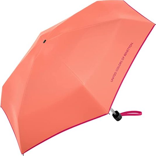 benetton ultra mini flat solid paraguas papaya 18cm