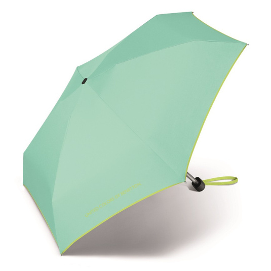benetton ultra mini flat solid paraguas mini aqua shy 18cm