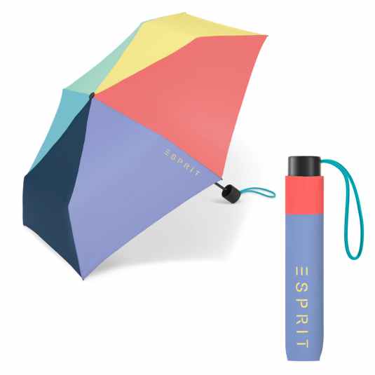 paraguas plegable manual esprit slimeline multicolor mujer