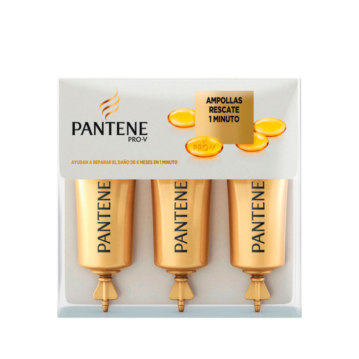 pantene pro-v ampollas rescate 1 minuto 3 unidades