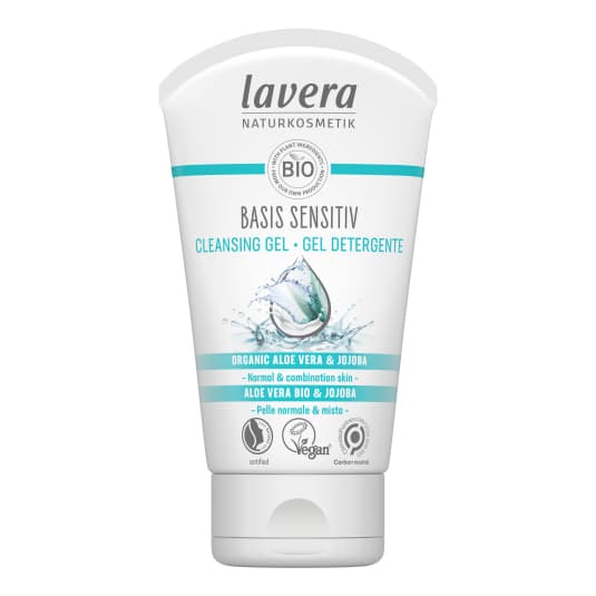 lavera bio basis sensitiv gel limpieador facial 125ml