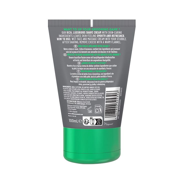 wilkinson sword crema de afeitar sensitive sin alcohol 100ml