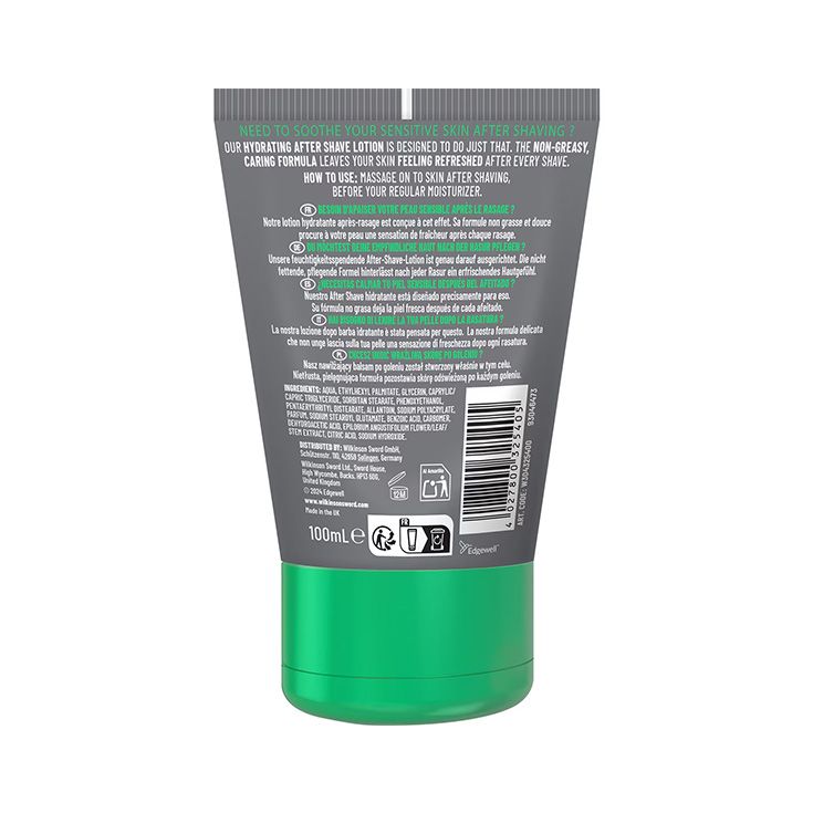 wilkinson sword locion after shave sensitive sin alcohol 100ml