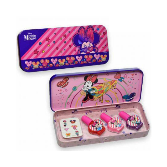 minnie cosmic candy nail polish tin set manicura infantil