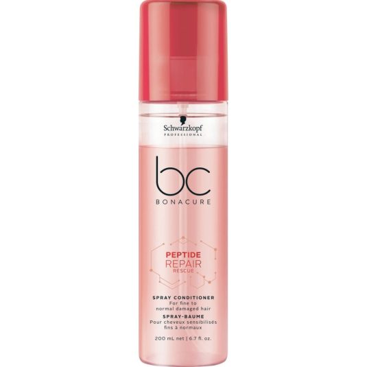 schwarzkopf pro bc bonacure peptide repair rescue spray acondicionador 200ml schwarzkopf pro bc bonacure peptide repair rescue spray acondicionador 200ml