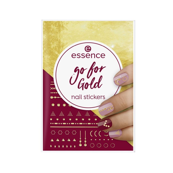 essence go for gold nail stickers de unas 74 unidades essence go for gold nail stickers de unas 74 unidades