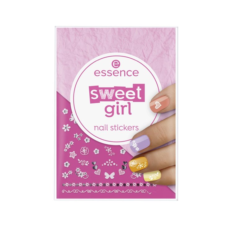 essence sweet girl nail stickers para uñas 44uds essence sweet girl nail stickers para uñas 44uds