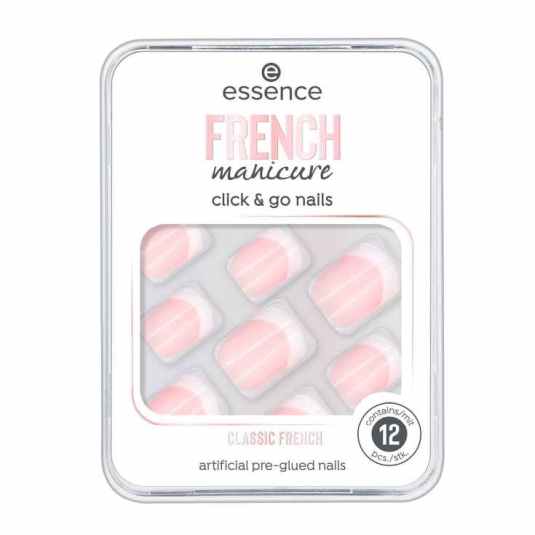 essence manicura francesa uñas artificiales