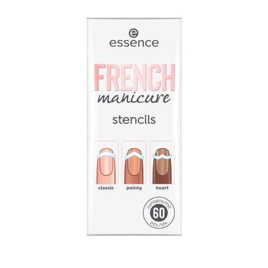 essence french manicure stencils 60 unidades
