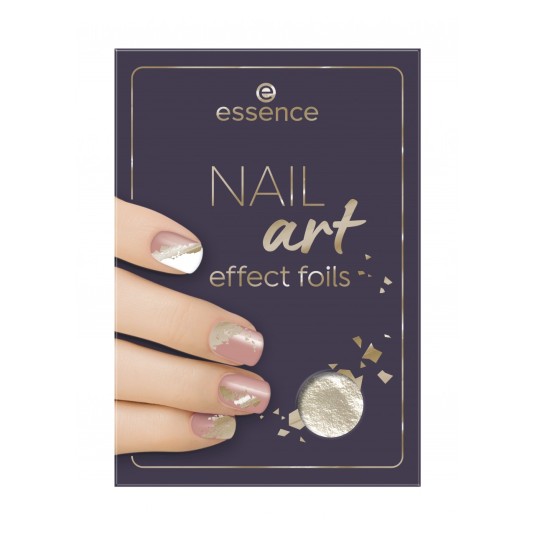 essence nail art effect foils golden galaxy laminas para uñas