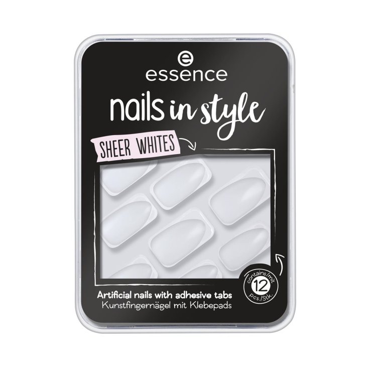 essence uñas postizas nails in style 11 sheer whites