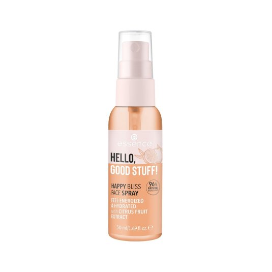essence hello, good stuff! happy bliss face spary fijador 30ml