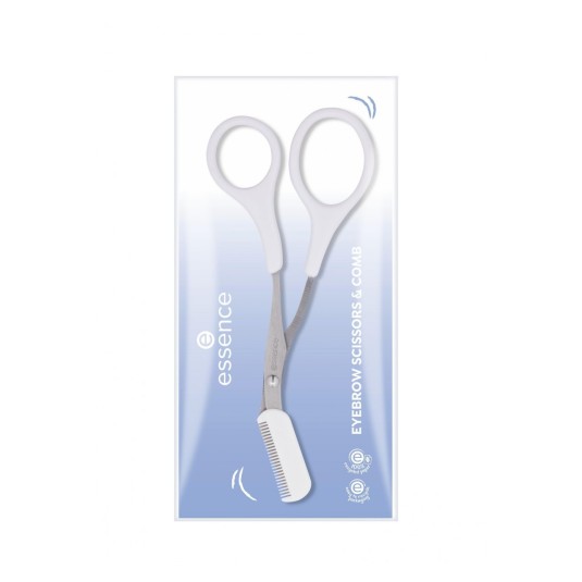 essence eyebrow scissors & comb
