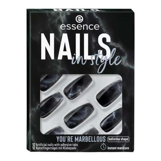 essence nails in style you´re marbelluos artificial nail