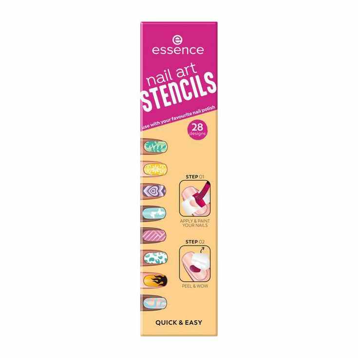 essence tencils plantillas nail arts 28 unidades essence tencils plantillas nail arts 28 unidades
