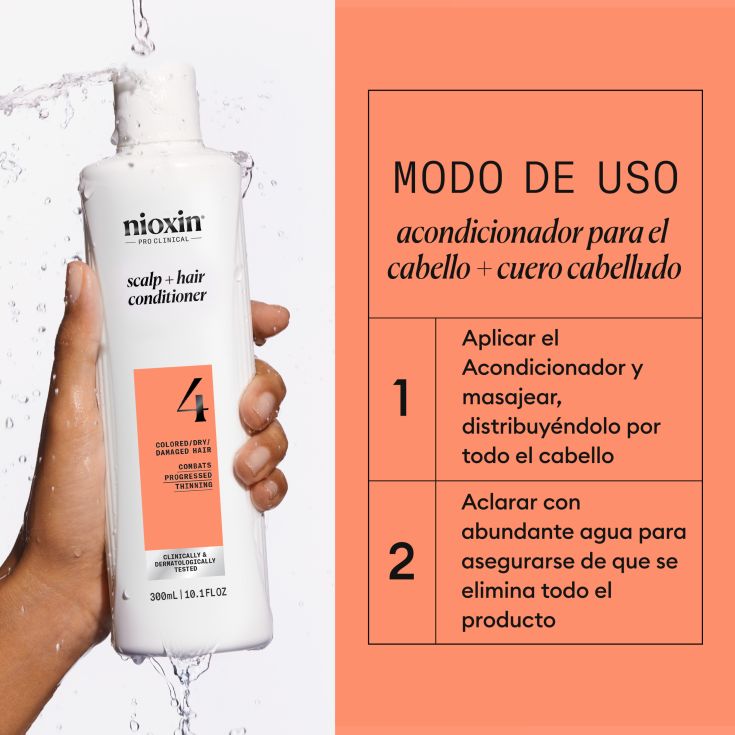 nioxin sistema 4 acondicionador fortalecedor 300ml