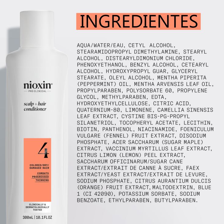 nioxin sistema 4 acondicionador fortalecedor 300ml