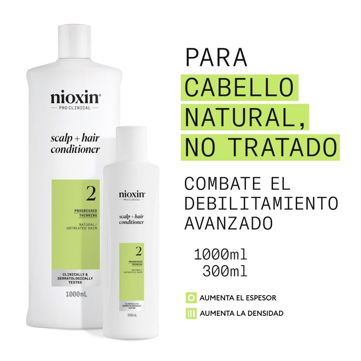 nioxin sistema 2 acondicionador fortalecedor 300ml