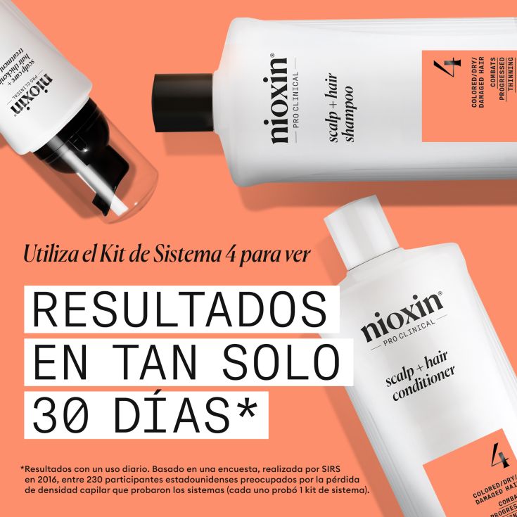 nioxin kit sistema 4 tratamiento para cabello teñido debil