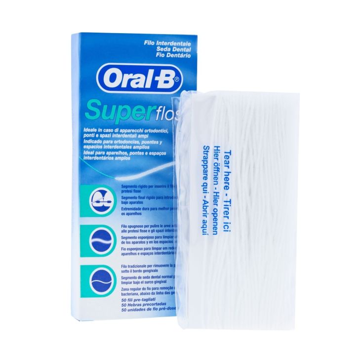 oral b seda dental super floss 50 unidades pre-cortadas oral b seda dental super floss 50 unidades pre-cortadas