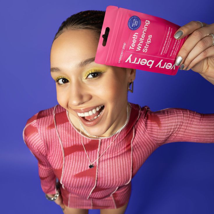 smilipen pop tiras dentales blanqueadoras 7x2 fresa