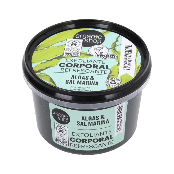 organic shop exfoliante corporal algas & sal marina 250ml organic shop exfoliante corporal algas & sal marina 250ml